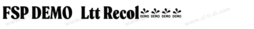 FSP DEMO   Ltt Recol字体转换